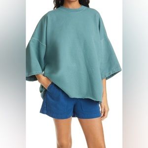 RACHEL COMEY Fondly 3/4 Batwing Sleeve Sweatshirt in Juniper